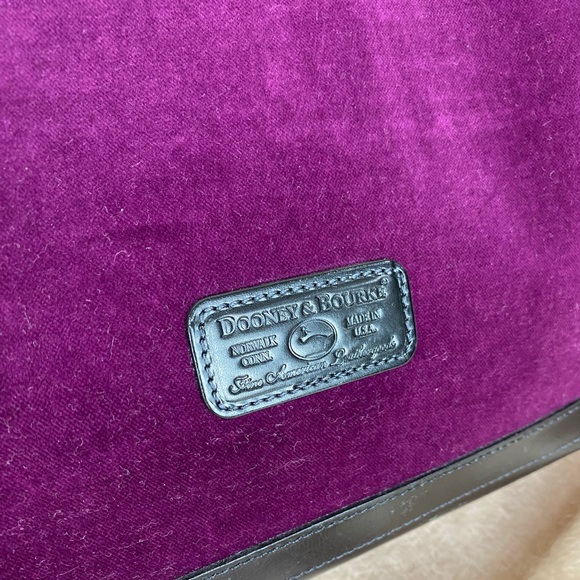 Dooney & Bourke VELVET HoBo VTG - Picture 3 of 14